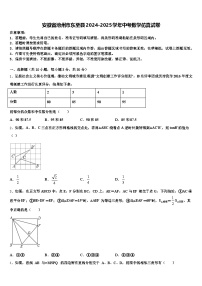 安徽省池州市东至县2024-2025学年中考数学仿真试卷含解析