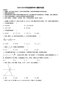 2024-2025学年金堂县中考三模数学试题含解析