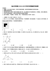 衡水市冀州区2024-2025学年中考押题数学预测卷含解析