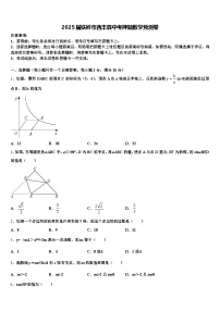 2025届铁岭市西丰县中考押题数学预测卷含解析