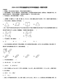 2024-2025学年湖南省怀化市中考考前最后一卷数学试卷含解析