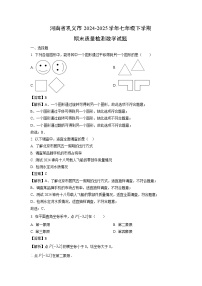 河南省巩义市2024-2025学年七年级下学期期末质量检测数学试题（解析版）
