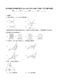 贵州省遵义市两城区联考2024-2025学年七年级下学期3月月考数学试卷(含解析)