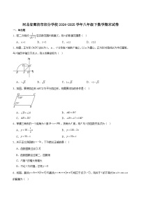河北省廊坊市部分学校2024-2025学年八年级下学期期末考试数学试卷(含解析)