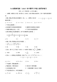 青岛版（2024）八年级上册（2024）第5章 勾股定理与实数5.6 实数优秀一课一练