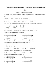 初中青岛版（2024）6.3 一元一次不等式的解法优秀课时作业