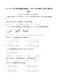 初中青岛版（2024）6.3 一元一次不等式的解法优秀课时作业