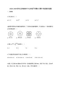 2024_2025学年江苏省徐州市七年级下学期4月期中考试数学试题【附答案】