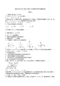 四川省绵阳市安州区2024-2025学年八年级下学期6月期末数学试卷(含答案)