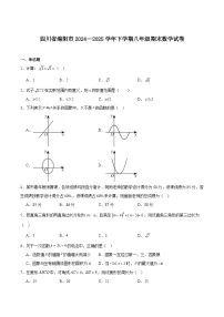 四川省绵阳市2024-2025学年八年级下学期期末考试数学试卷(含解析)