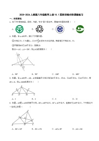 初中数学15.1 图形的轴对称课时训练