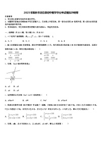 2025年榆林市定边县初中数学毕业考试模拟冲刺卷含解析
