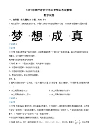 2025年湖北省武汉市初中毕业生学业水平考试数学试卷（原卷＋解析）