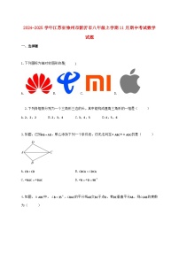 2024_2025学年江苏省徐州市新沂市八年级上学期11月期中考试数学检测试卷（含答案）