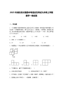 2025年湖北省长阳县中考适应性考试九年级上学期数学一模试题（含答案解析）