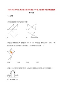 2024_2025学年江苏省连云港市东海县八年级上册期中学业质量检测数学试题【附答案】