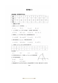 北京市首师大二附2025~2026学年九年级上开学考数学试卷(无答案)