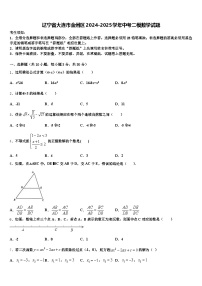 辽宁省大连市金州区2024-2025学年中考二模数学试题含解析