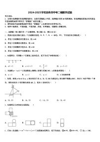 2024-2025学年百色市中考二模数学试题含解析