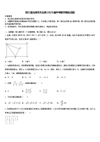 浙江省台州市天台县2025届中考数学模拟试题含解析