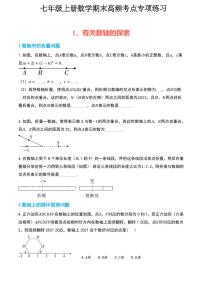 七年级上册数学期末高频考点专项练习含答案