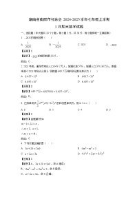 湖南省衡阳市祁东县2024-2025学年七年级上学期1月期末数学试卷（解析版）