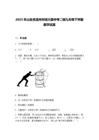 2025年山东省滨州市博兴县中考二模九年级下学期数学试题（含答案解析）