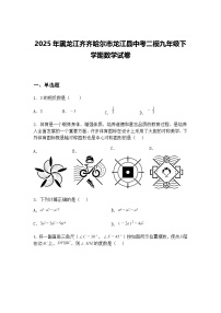 2025年黑龙江齐齐哈尔市龙江县中考二模九年级下学期数学试卷（含答案解析）