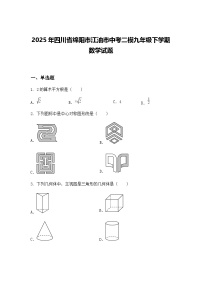 2025年四川省绵阳市江油市中考二模九年级下学期数学试题（含答案解析）