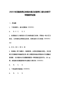2025年河南省周口市商水县几校联考二模九年级下学期数学试题（含答案解析）