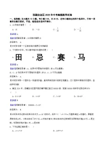西藏自治区2025年中考真题数学试卷附同步解析答案