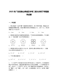 2025年广东省佛山禅城区中考二模九年级下学期数学试卷（含答案解析）