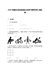 2025年黑龙江省龙东地区九年级下数学中考二模试卷（含答案解析）