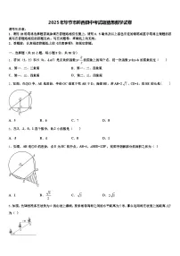 2025年毕节市黔西县中考试题猜想数学试卷含解析