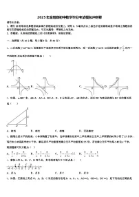 2025年金阳县初中数学毕业考试模拟冲刺卷含解析