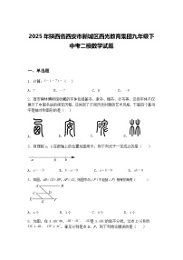 2025年陕西省西安市新城区西光教育集团九年级下中考二模数学试题（含答案解析）