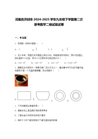 河南省开封市2024-2025学年九年级下学期第二次联考数学二模试题试卷（含答案解析）