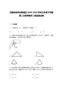 河南省郑州市管城区2024-2025学年九年级下学期第二次联考数学二模试题试卷（含答案解析）