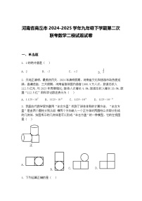 河南省商丘市2024-2025学年九年级下学期第二次联考数学二模试题试卷（含答案解析）