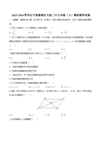 2025-2026学年辽宁省盘锦市大洼二中九年级（上）期初数学试卷-自定义类型