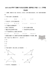 2025-2026学年广西南宁市良庆区银海三雅学校八年级（上）开学数学试卷-自定义类型
