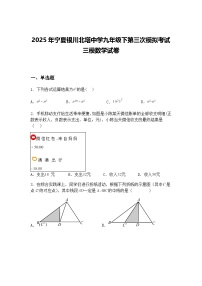 2025年宁夏银川北塔中学九年级下第三次模拟考试三模数学试卷（含答案解析）