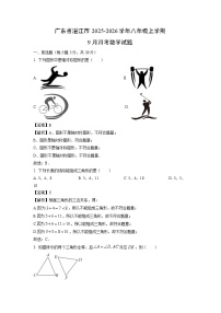 广东省湛江市2025-2026学年八年级上学期9月月考数学试卷（解析版）