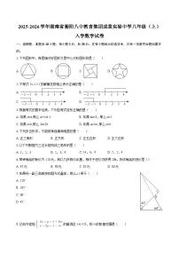 2025-2026学年湖南省衡阳八中教育集团成章实验中学八年级（上）入学数学试卷-自定义类型