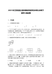 2025年江苏省连云港市赣榆实验学校中考九年级下数学三模试卷（含答案解析）