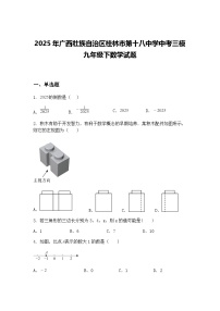 2025年广西壮族自治区桂林市第十八中学中考三模九年级下数学试题（含答案解析）