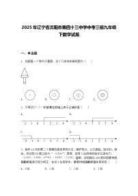 2025年辽宁省沈阳市第四十三中学中考三模九年级下数学试题（含答案解析）