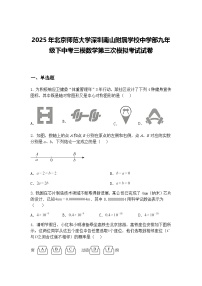 2025年北京师范大学深圳南山附属学校中学部九年级下中考三模数学第三次模拟考试试卷（含答案解析）