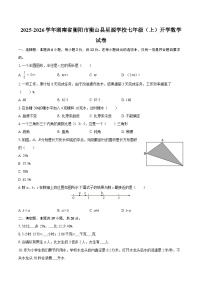 2025-2026学年湖南省衡阳市衡山县星源学校七年级（上）开学数学试卷-自定义类型
