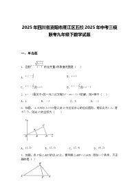 2025年四川省资阳市雁江区五校2025年中考三模联考九年级下数学试题（含答案解析）